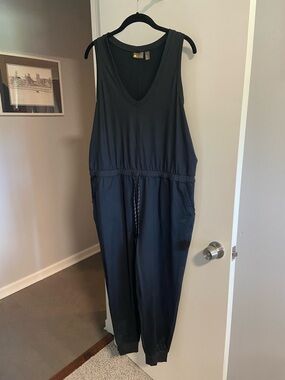 Zella Live-In Jogger Jumpsuit, Size XL, Black